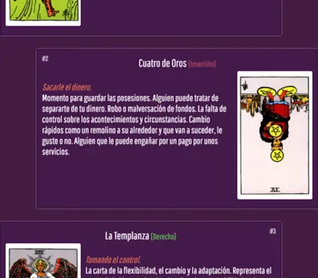 Tarot en español android App screenshot 0