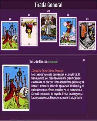 Tarot en español android App screenshot 2